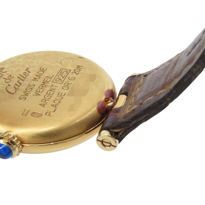 カルティエ マスト ヴァンドーム ヴェルメイユ SM シルバー925 W1002353 Cartier 腕時計 アイボリー文字盤