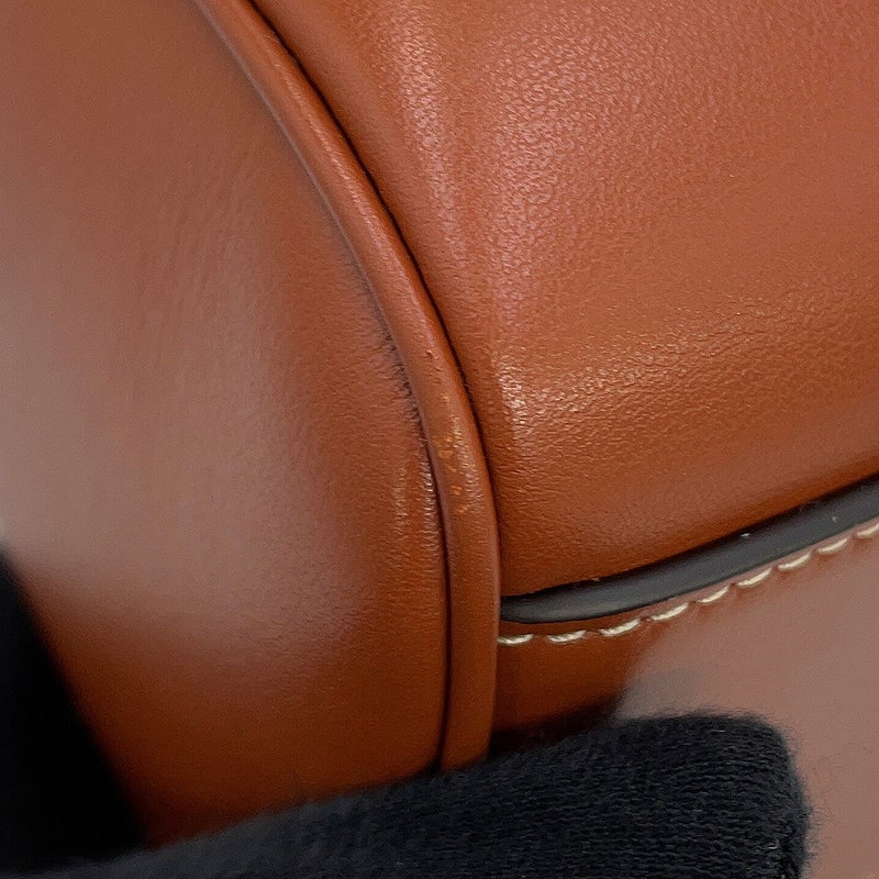 セリーヌ ハンドバッグ キュイルトリオンフ スモール ボストン スムースカーフレザー 113773 CELINE 2way ブラウン