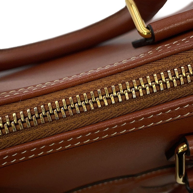 セリーヌ ハンドバッグ キュイルトリオンフ スモール ボストン スムースカーフレザー 113773 CELINE 2way ブラウン