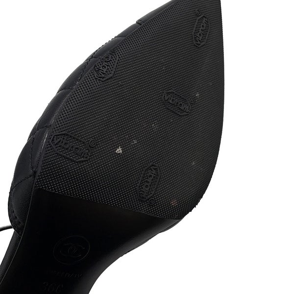 シャネル パンプス カメリア ラムスキン レディースサイズ36C G38365 CHANEL 靴 黒