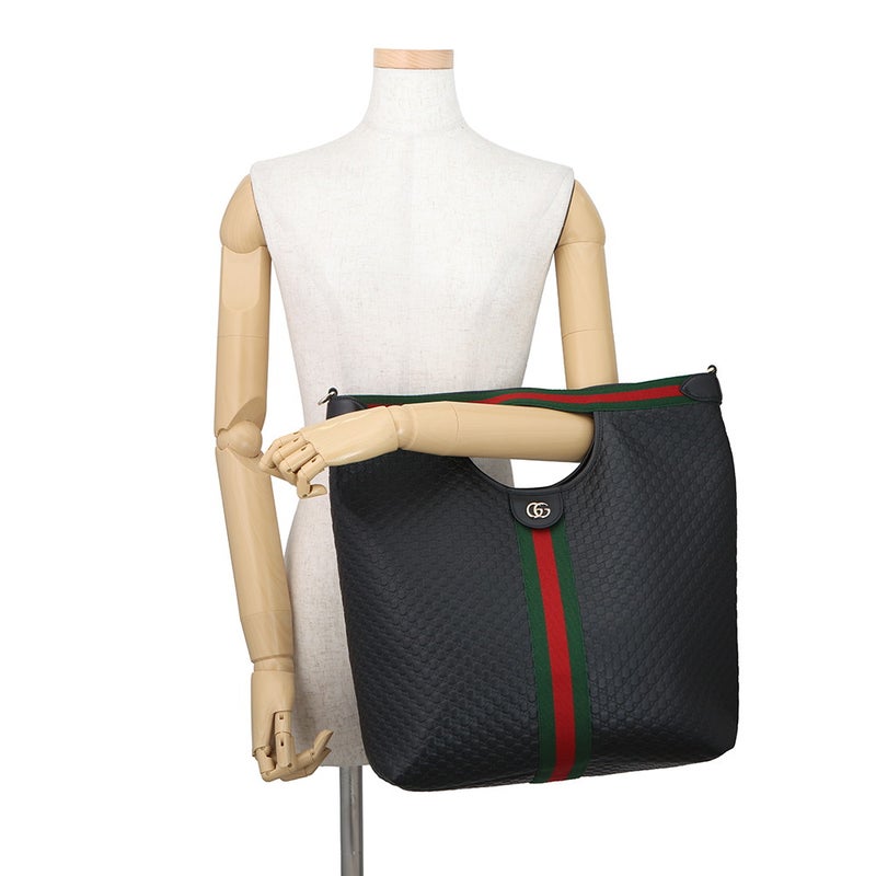 グッチ トートバッグ オフィディア マイクログッチシマ ジリオ ラージトート 日本限定 865452 GUCCI 2way 黒