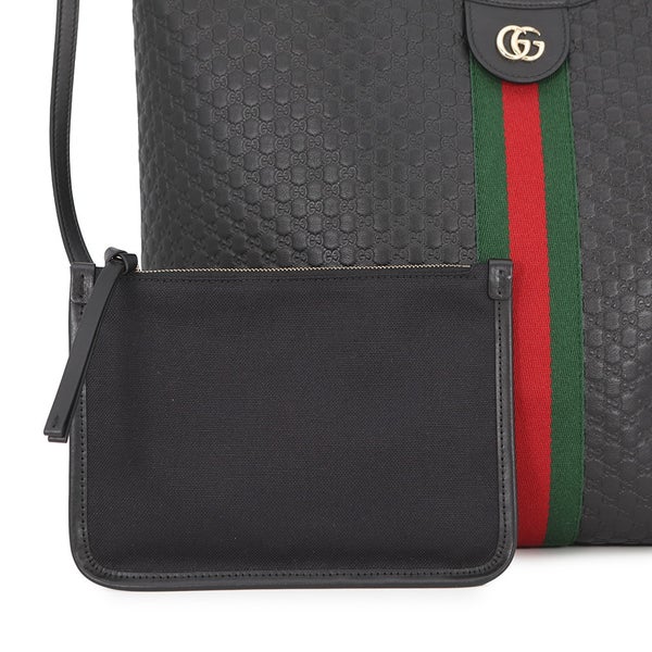 グッチ トートバッグ オフィディア マイクログッチシマ ジリオ ラージトート 日本限定 865452 GUCCI 2way 黒