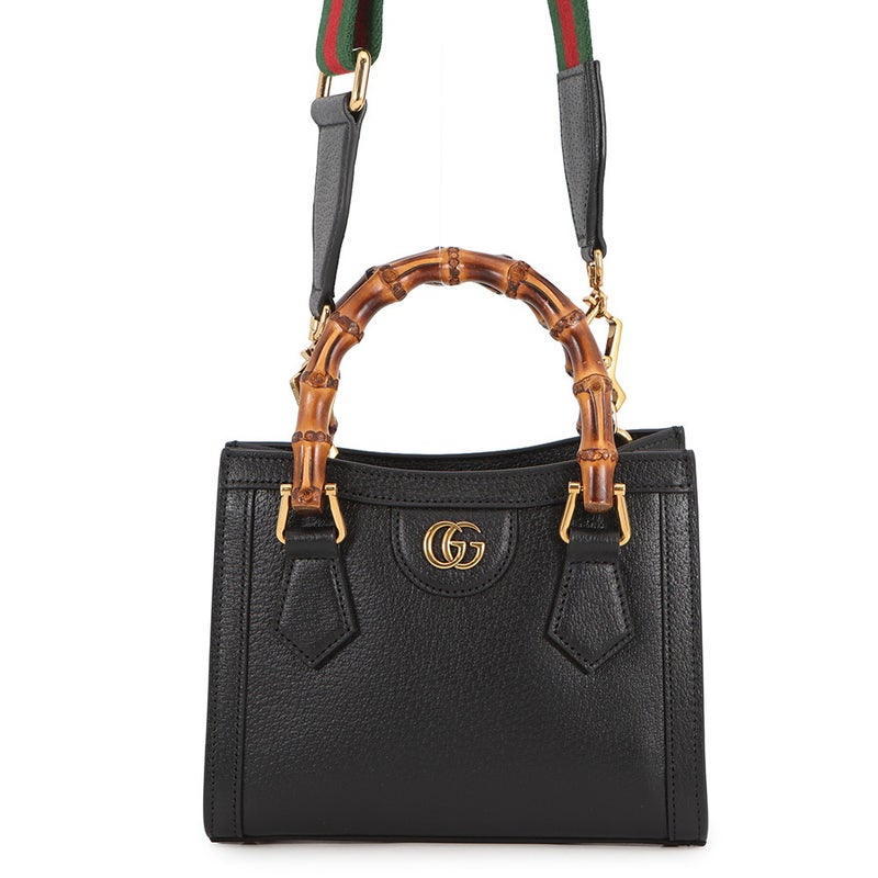 グッチ ハンドバッグ ダイアナ バンブー スモール レザー 702732 GUCCI 2way 黒