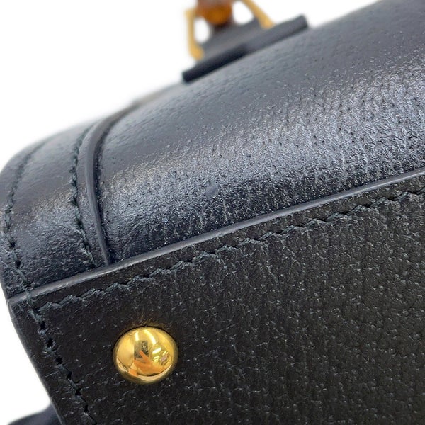 グッチ ハンドバッグ ダイアナ バンブー スモール レザー 702732 GUCCI 2way 黒