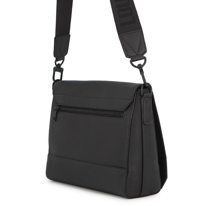ルイヴィトン ショルダーバッグ グレインレザー テイクオフ・メッセンジャー M57080 LOUIS VUITTON ヴィトン 黒 ブラック
