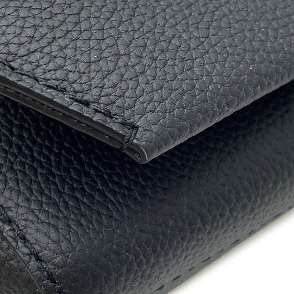 ルイヴィトン ショルダーバッグ グレインレザー テイクオフ・メッセンジャー M57080 LOUIS VUITTON ヴィトン 黒 ブラック