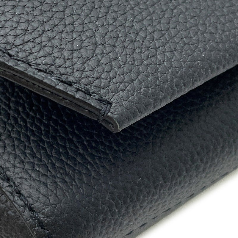 ルイヴィトン ショルダーバッグ グレインレザー テイクオフ・メッセンジャー M57080 LOUIS VUITTON ヴィトン 黒 ブラック
