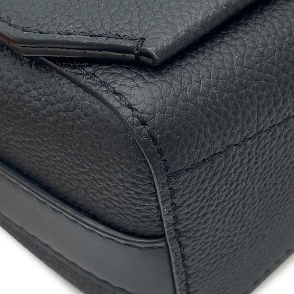 ルイヴィトン ショルダーバッグ グレインレザー テイクオフ・メッセンジャー M57080 LOUIS VUITTON ヴィトン 黒 ブラック