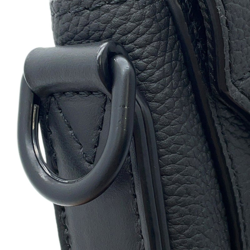 ルイヴィトン ショルダーバッグ グレインレザー テイクオフ・メッセンジャー M57080 LOUIS VUITTON ヴィトン 黒 ブラック