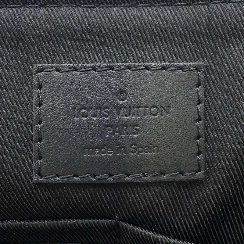 ルイヴィトン ショルダーバッグ グレインレザー テイクオフ・メッセンジャー M57080 LOUIS VUITTON ヴィトン 黒 ブラック