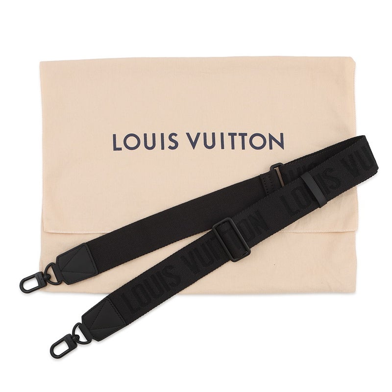 ルイヴィトン ショルダーバッグ グレインレザー テイクオフ・メッセンジャー M57080 LOUIS VUITTON ヴィトン 黒 ブラック