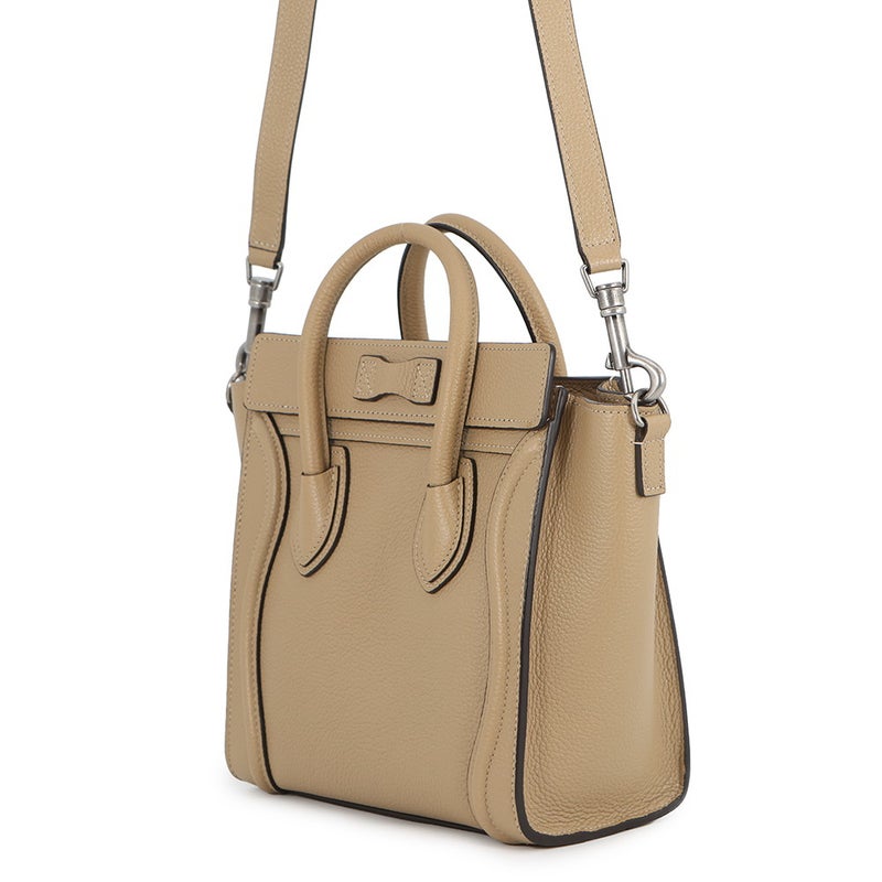 セリーヌ ハンドバッグ ラゲージ ナノショッパー レザー 189243 CELINE 2way ベージュ
