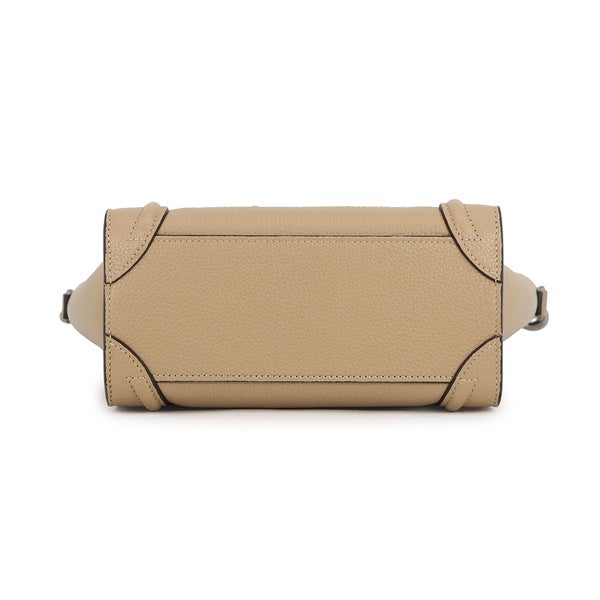 セリーヌ ハンドバッグ ラゲージ ナノショッパー レザー 189243 CELINE 2way ベージュ