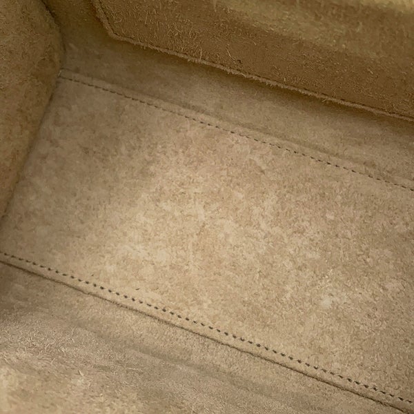 セリーヌ ハンドバッグ ラゲージ ナノショッパー レザー 189243 CELINE 2way ベージュ