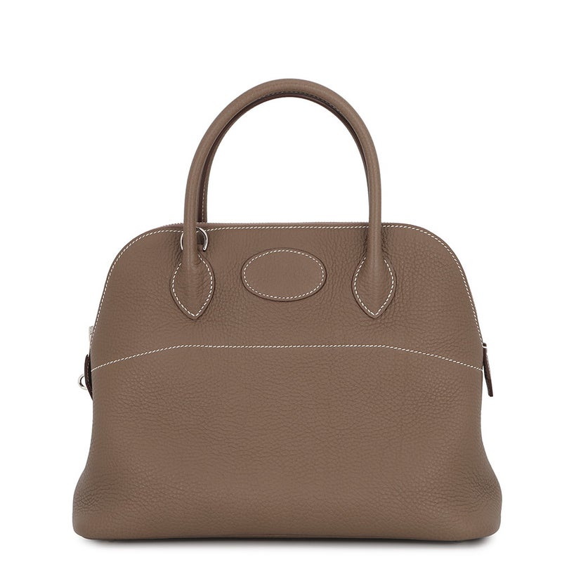 エルメス ハンドバッグ ボリード31 エトゥープ/シルバー金具 トリヨンクレマンス Z刻印 HERMES Bolide 2wayショルダーバッグ