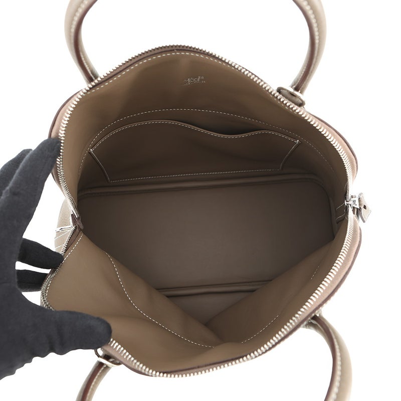 エルメス ハンドバッグ ボリード31 エトゥープ/シルバー金具 トリヨンクレマンス Z刻印 HERMES Bolide 2wayショルダーバッグ