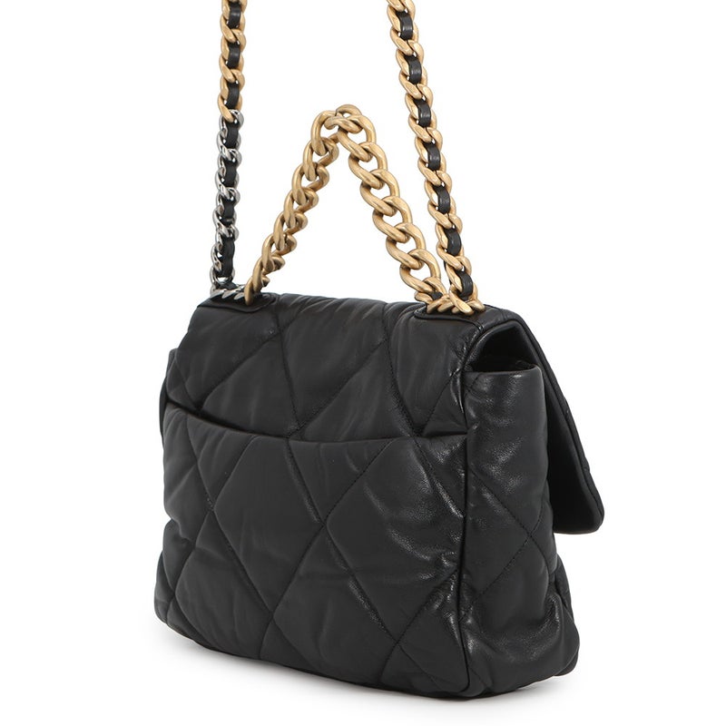 シャネル チェーンショルダーバッグ CHANEL19 ラージ ラムスキン AS1161 CHANEL 2way 黒