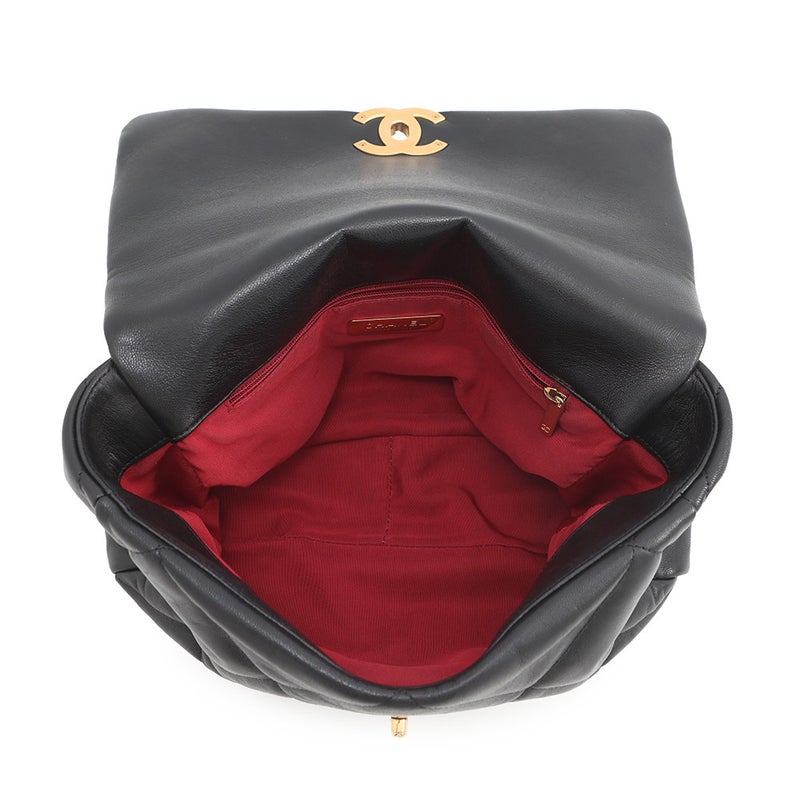 シャネル チェーンショルダーバッグ CHANEL19 ラージ ラムスキン AS1161 CHANEL 2way 黒
