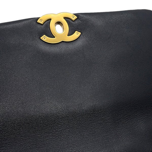 シャネル チェーンショルダーバッグ CHANEL19 ラージ ラムスキン AS1161 CHANEL 2way 黒