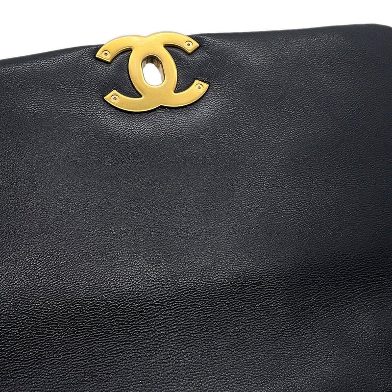 シャネル チェーンショルダーバッグ CHANEL19 ラージ ラムスキン AS1161 CHANEL 2way 黒