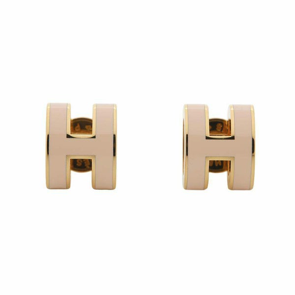 エルメス ピアス ミニ・ポップアッシュ ローズドラジェ/ゴールド金具 HERMES アクセサリー