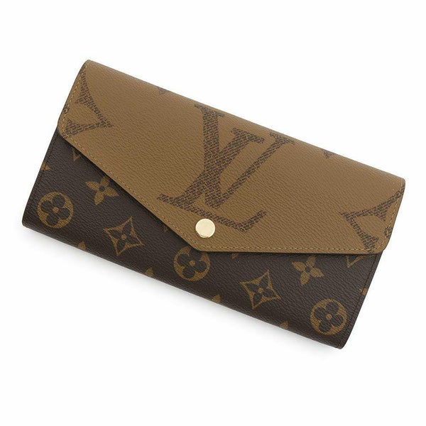 ルイヴィトン 長財布 モノグラム・ジャイアント モノグラム・リバース ポルトフォイユ・サラ M80726 ブラック 黒