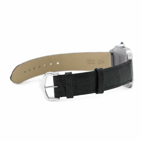 カルティエ サントス デュモン LM WSSA0046 Cartier 腕時計 黒文字盤 手巻き