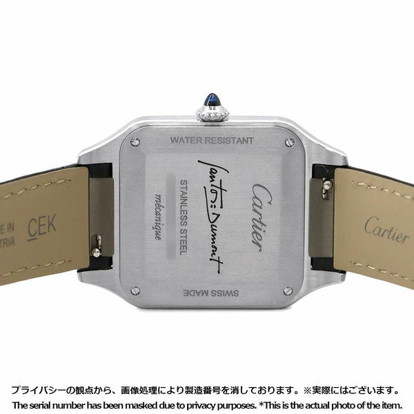 カルティエ サントス デュモン LM WSSA0046 Cartier 腕時計 黒文字盤 手巻き