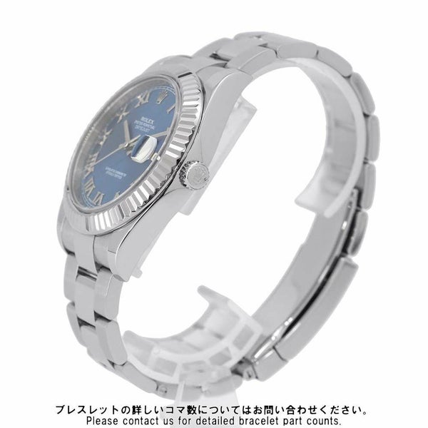 ロレックス デイトジャスト2 ランダムシリアル ルーレット 116334 ROLEX 腕時計 ブルー文字盤 ローマン