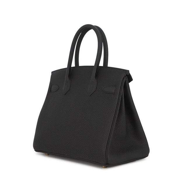 エルメス バーキン30 ブラック/ゴールド金具 トゴ G刻印 HERMES Birkin ハンドバッグ 黒