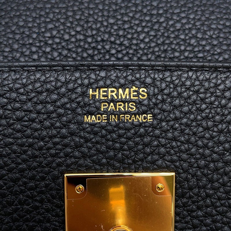 エルメス バーキン30 ブラック/ゴールド金具 トゴ G刻印 HERMES Birkin ハンドバッグ 黒
