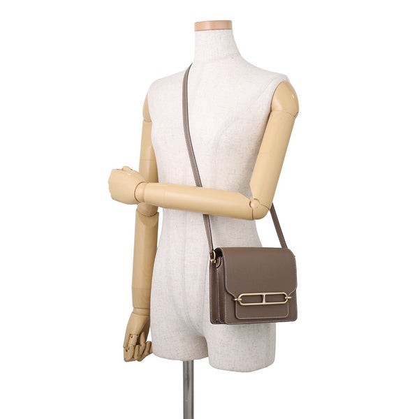 エルメス サック ロウリス ルリ ミニ エトゥープ/ゴールド金具 エバーカラー B刻印 HERMES
