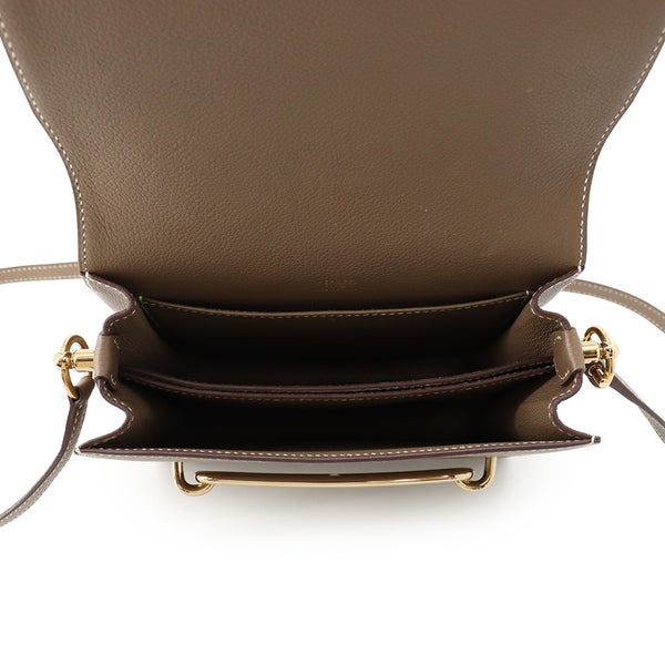 エルメス サック ロウリス ルリ ミニ エトゥープ/ゴールド金具 エバーカラー B刻印 HERMES