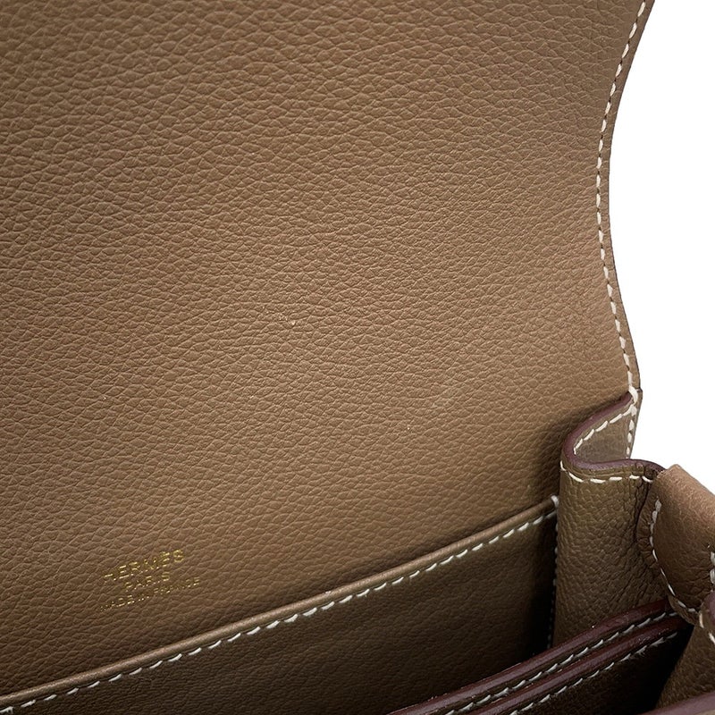 エルメス サック ロウリス ルリ ミニ エトゥープ/ゴールド金具 エバーカラー B刻印 HERMES