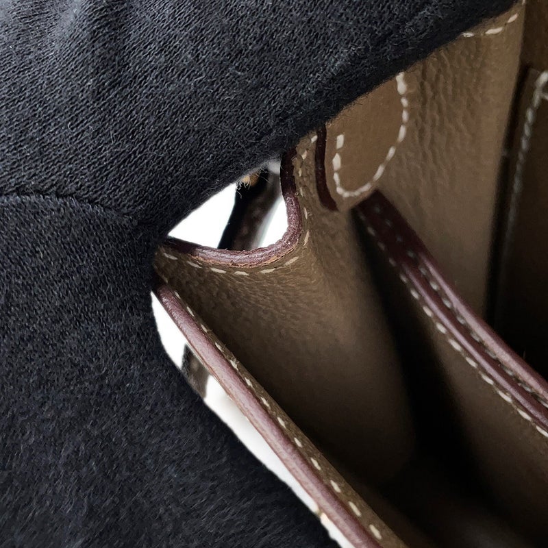 エルメス サック ロウリス ルリ ミニ エトゥープ/ゴールド金具 エバーカラー B刻印 HERMES