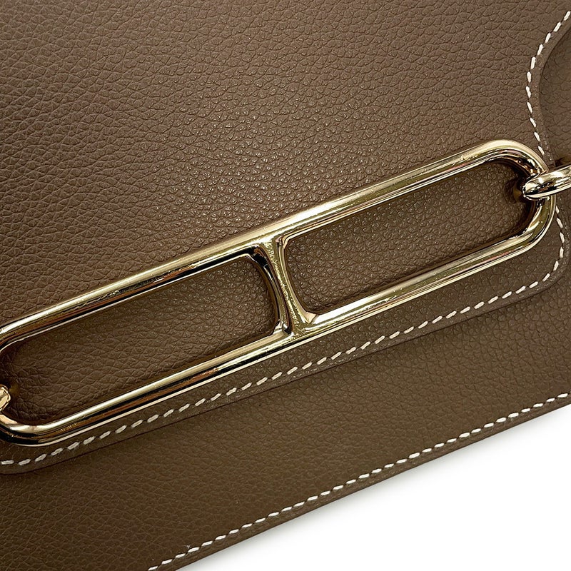 エルメス サック ロウリス ルリ ミニ エトゥープ/ゴールド金具 エバーカラー B刻印 HERMES