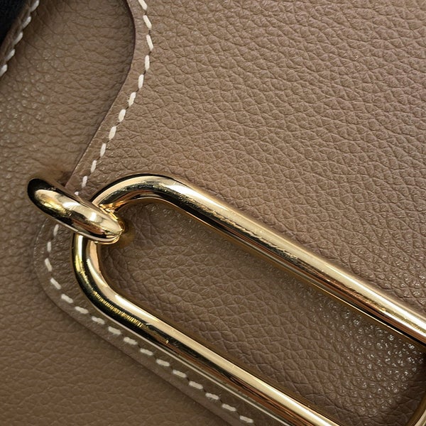 エルメス サック ロウリス ルリ ミニ エトゥープ/ゴールド金具 エバーカラー B刻印 HERMES