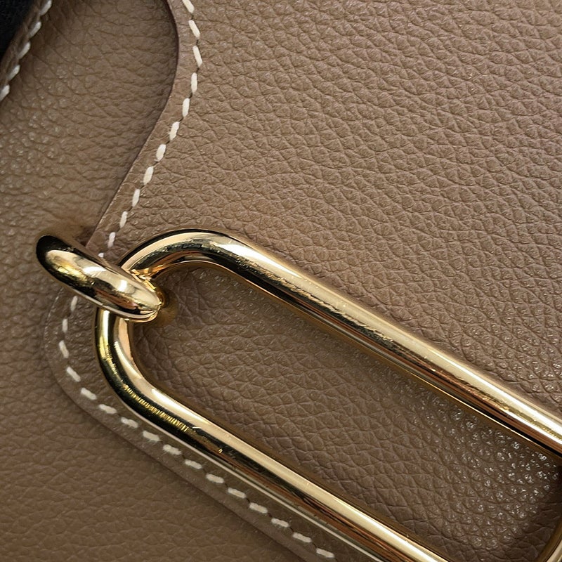 エルメス サック ロウリス ルリ ミニ エトゥープ/ゴールド金具 エバーカラー B刻印 HERMES