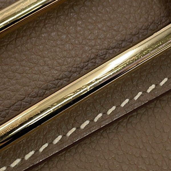 エルメス サック ロウリス ルリ ミニ エトゥープ/ゴールド金具 エバーカラー B刻印 HERMES