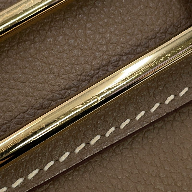 エルメス サック ロウリス ルリ ミニ エトゥープ/ゴールド金具 エバーカラー B刻印 HERMES
