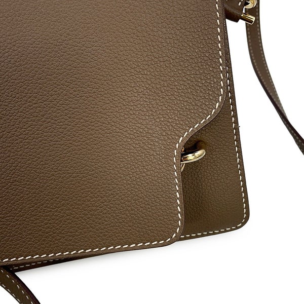 エルメス サック ロウリス ルリ ミニ エトゥープ/ゴールド金具 エバーカラー B刻印 HERMES