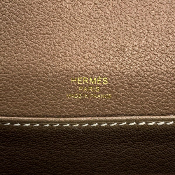 エルメス サック ロウリス ルリ ミニ エトゥープ/ゴールド金具 エバーカラー B刻印 HERMES