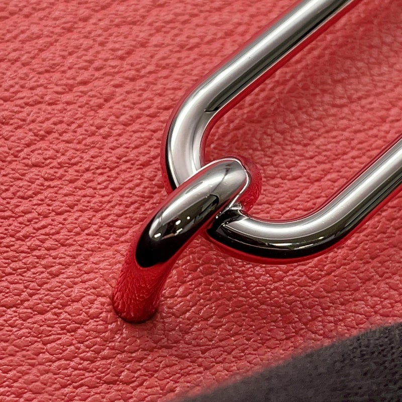 エルメス 財布 ロウリス ルリ スリム ローズテキサス/シルバー金具 シェブルミゾル T刻印 財布