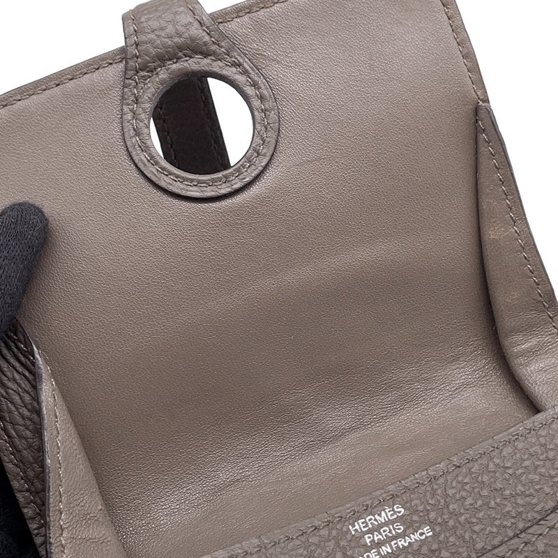 エルメス コインケース ドゴン エタン/シルバー金具 トゴ □R刻印 HERMES 財布 小銭入れ