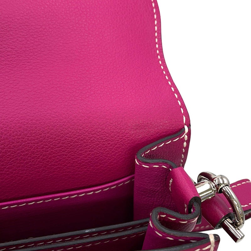 エルメス サック ロウリス 23 ローズパープル/シルバー金具 エバーカラー A刻印 HERMES