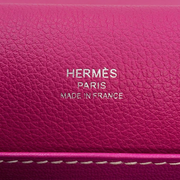 エルメス サック ロウリス 23 ローズパープル/シルバー金具 エバーカラー A刻印 HERMES