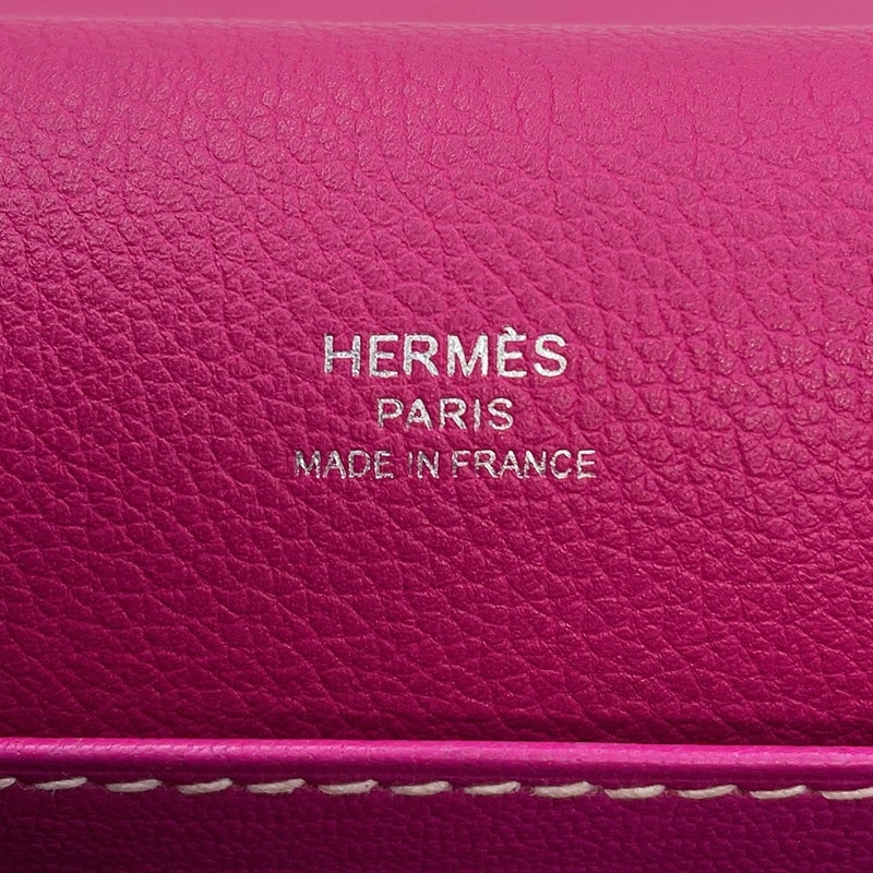 エルメス サック ロウリス 23 ローズパープル/シルバー金具 エバーカラー A刻印 HERMES