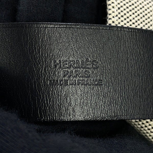 エルメス トートバッグ エトリヴィエール ショッピング エクリュ/ブラック/シルバー金具 トワルアッシュ/ヴァッシュハンター A刻印