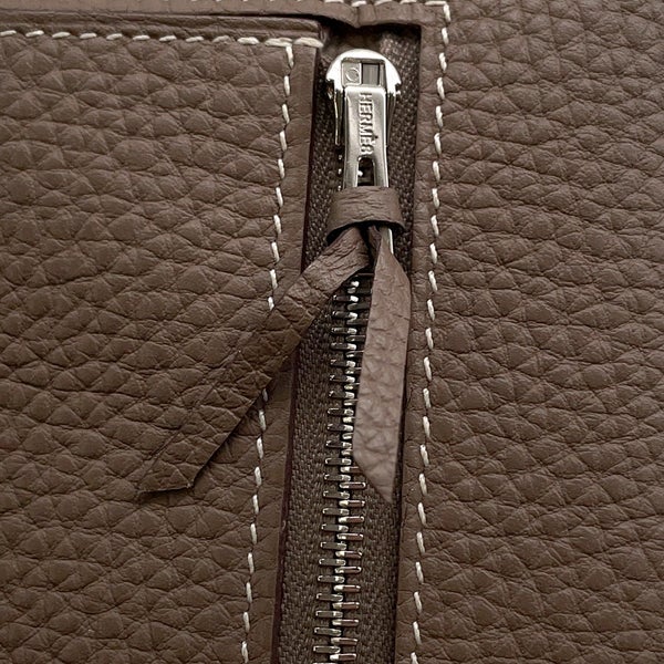 エルメス 長財布 ドゴンロング エトゥープ/シルバー金具 トゴ X刻印 HERMES 財布