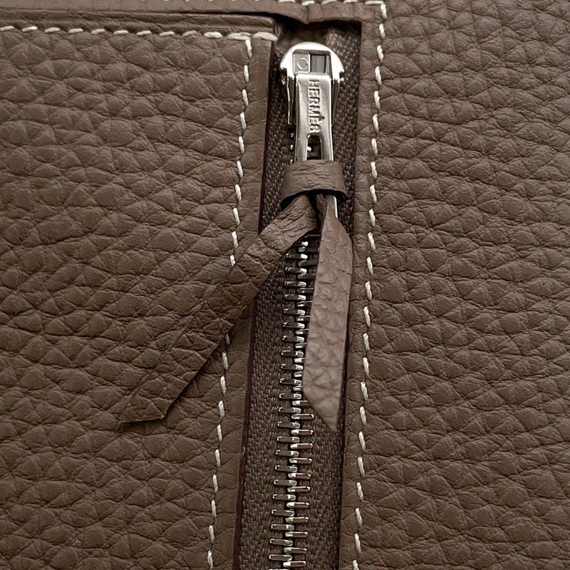 エルメス 長財布 ドゴンロング エトゥープ/シルバー金具 トゴ X刻印 HERMES 財布
